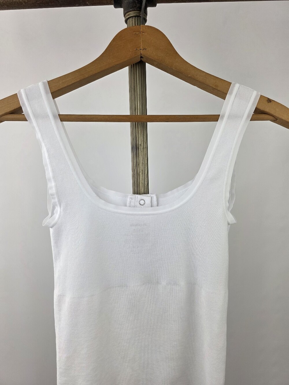 Popilush Women's White Button Front Shapewear Tummy Control Bodysuit Size XS/S - Picture 11 of 11